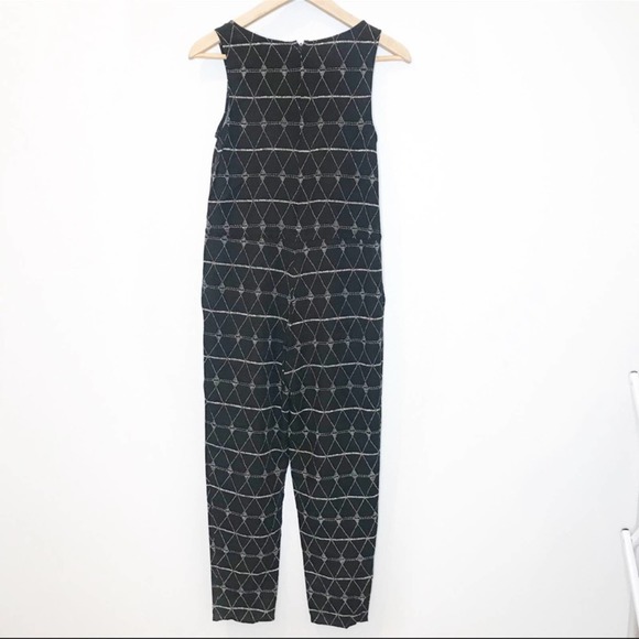 Madewell Batik Drawstring Sleeveless Jumpsuit Size Small - Picture 3 of 4